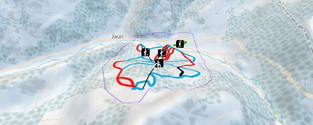 Piste map of the resort Jaun-Gastlosen Bergbahnen