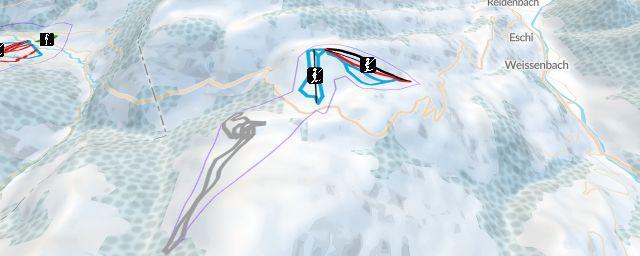 Piste map of the resort Jaunpass