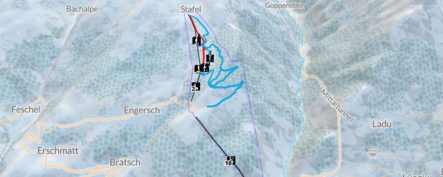 Piste map of the resort Jeizinen