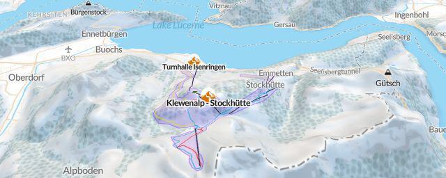 Piste map of the resort Klewenalp - Stockhütte