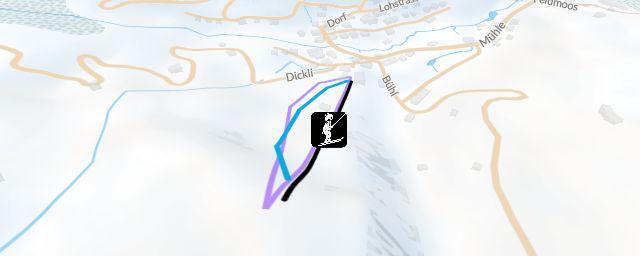 Piste map of the resort Krinau