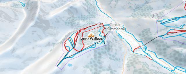 Piste map of the resort Lenk - Wallegg