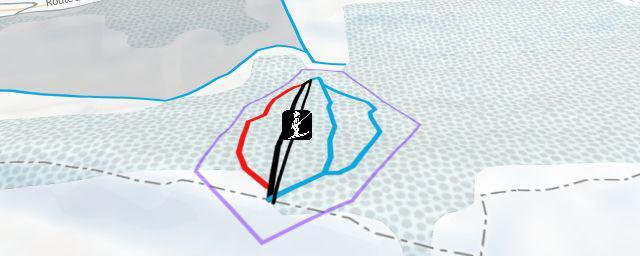 Piste map of the resort Les Genevez