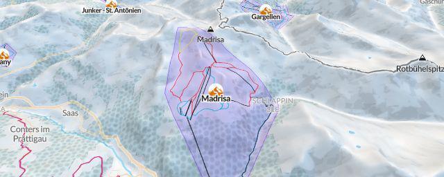 Piste map of the resort Madrisa