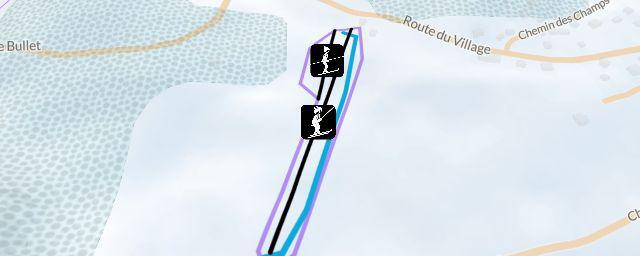 Piste map of the resort Mauborget
