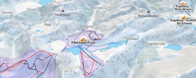 Piste map of the resort Melchsee-Frutt