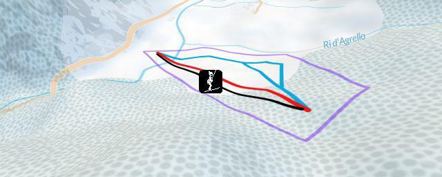 Piste map of the resort Mogno