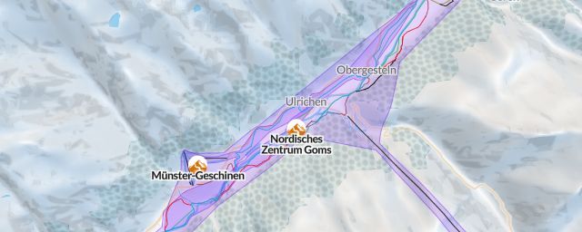 Piste map of the resort Münster-Geschinen