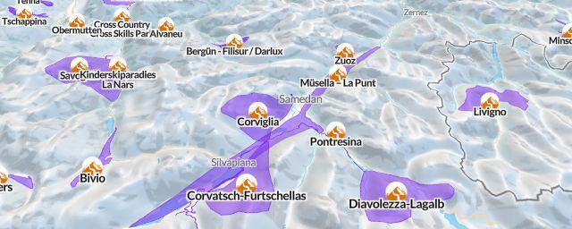 Piste map of the resort Müsella – La Punt