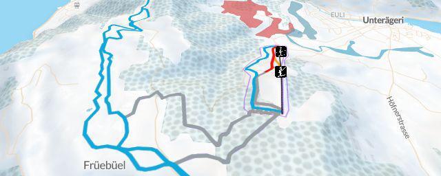 Piste map of the resort Nollen – Unterägeri