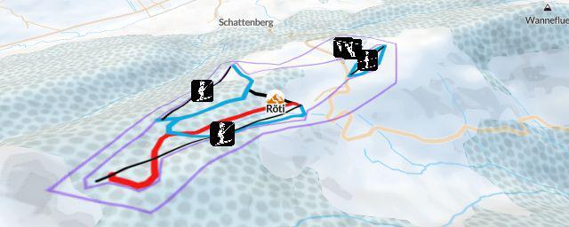 Piste map of the resort Oberbalmberg