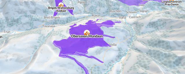 Piste map of the resort Obersaxen-Mundaun
