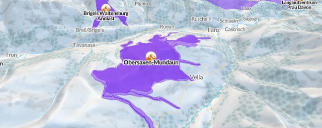 Piste map of the resort Obersaxen
