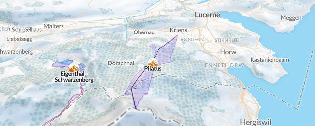 Piste map of the resort Pilatus