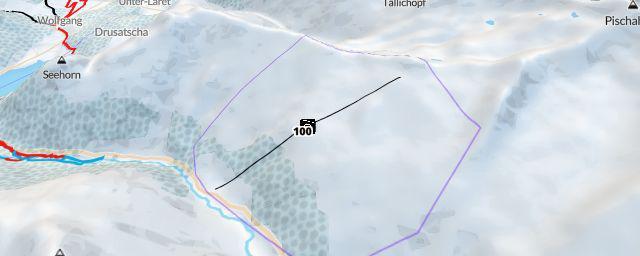 Piste map of the resort Pischa