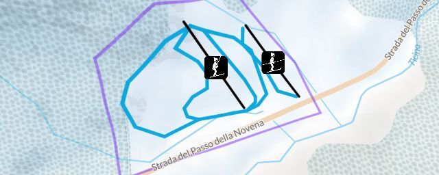 Piste map of the resort Prato Leventina