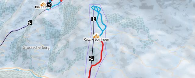 Piste map of the resort Ratzi