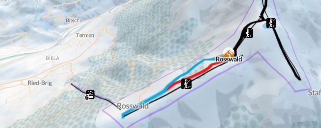 Piste map of the resort Rosswald