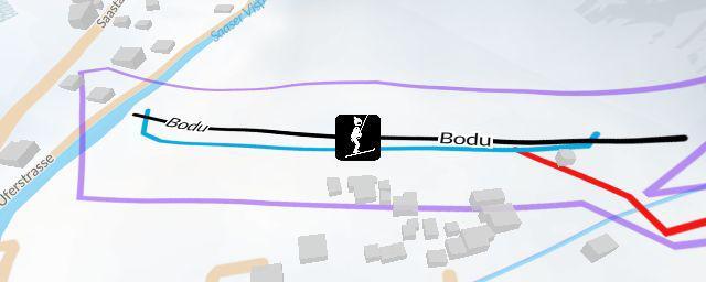 Piste map of the resort Saas-Balen