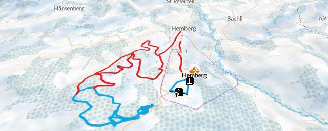 Piste map of the resort Hemberg