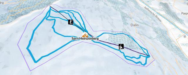 Piste map of the resort Sarn Heinzenberg