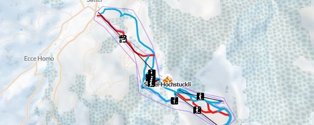 Piste map of the resort Sattel Hochstuckli