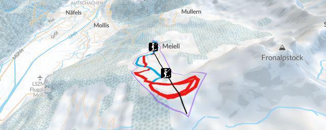 Piste map of the resort Schilt