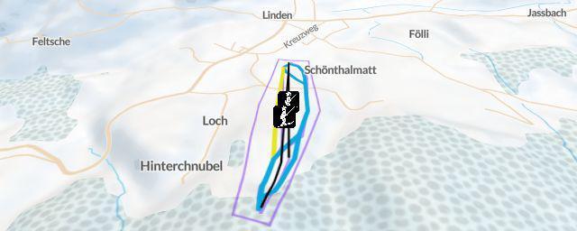 Piste map of the resort Schindelberg Linden