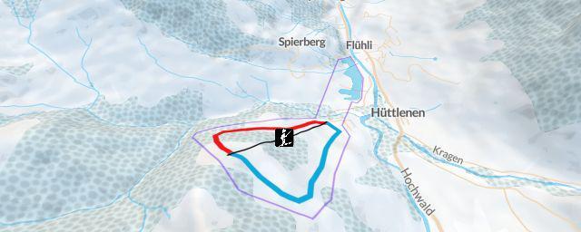 Piste map of the resort Schratten Flühli
