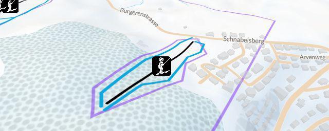 Piste map of the resort Schnabelsberg / Einsiedeln