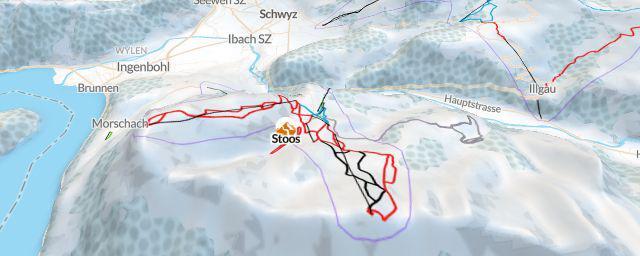Piste map of the resort Stoos