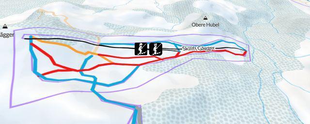 Piste map of the resort Selital