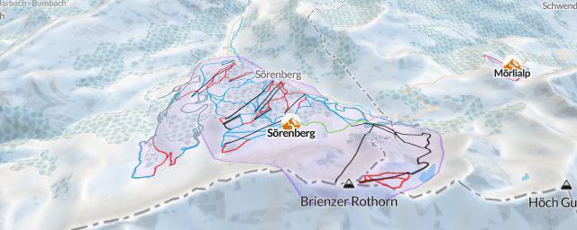 Piste map of the resort Sörenberg