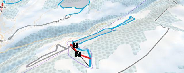 Piste map of the resort Station d'Entre-les-Fourgs