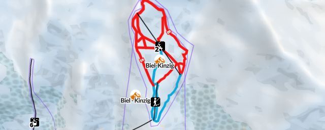 Piste map of the resort Biel-Kinzig
