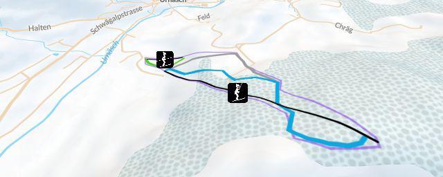 Piste map of the resort Urnäsch - Osteregg