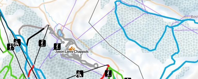 Piste map of the resort Jason Lamy Chappuis