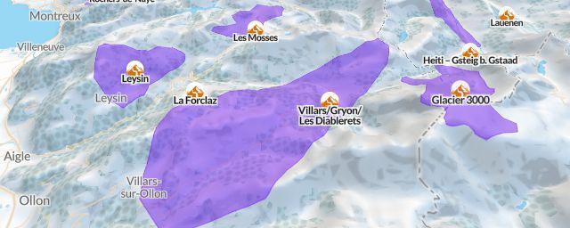 Piste map of the resort Villars/Gryon/Les Diablerets