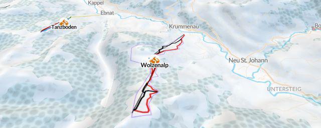 Piste map of the resort Wolzenalp