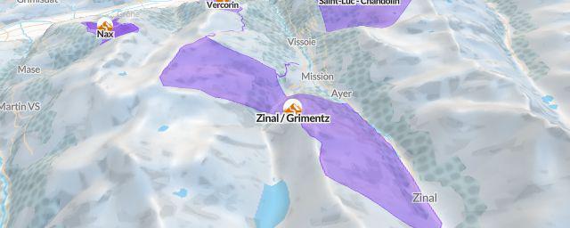Piste map of the resort Zinal / Grimentz