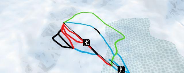 Piste map of the resort Centro de Ski El Fraile