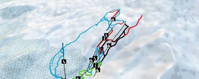 Piste map of the resort Centro de Ski Nevados de Chillán