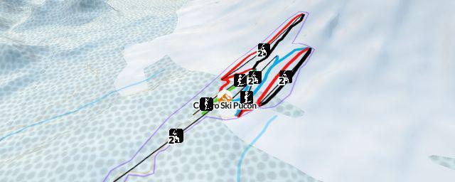 Piste map of the resort Centro Ski Pucón