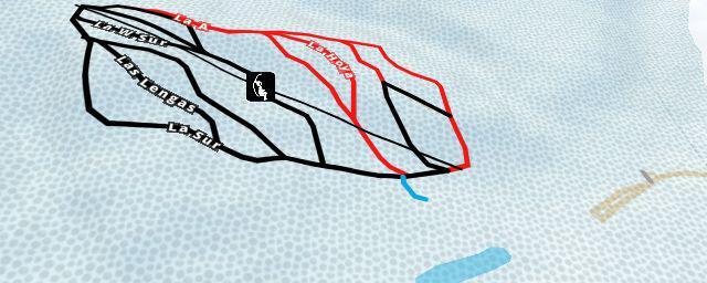 Piste map of the resort Club Andino