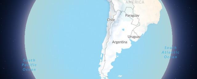 Piste map of the region Chile