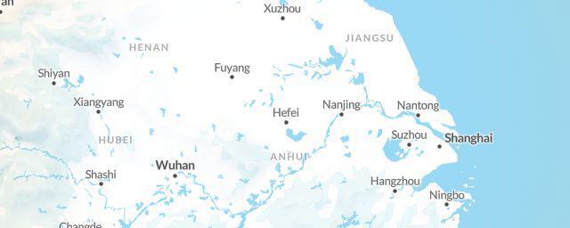 Piste map of the region Anhui