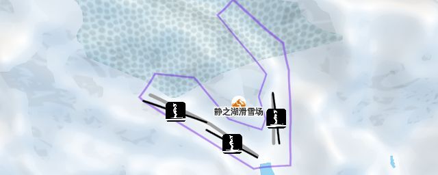 Piste map of the resort 静之湖滑雪场