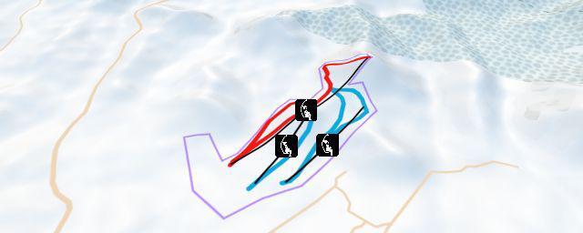 Piste map of the resort Nanshan Ski Resort