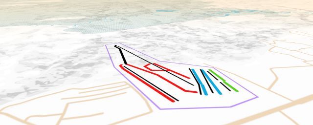 Piste map of the resort Shijinglong Ski Resort