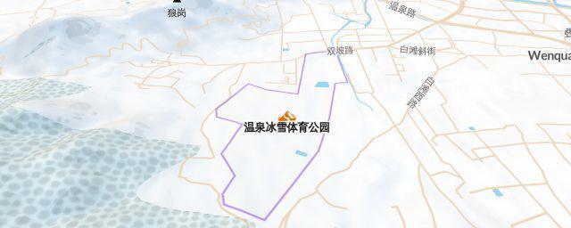 Piste map of the resort 温泉冰雪体育公园
